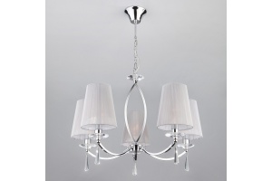 Подвесная люстра Eurosvet Valery 60079/5 хром - 3