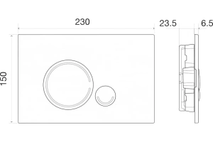 Кнопка смыва BelBagno Sfera хром глянцевый (BB015-SR-CHROME) - 2