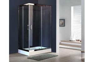 Душевой уголок Royal Bath HP 120х80 R с поддоном профиль хром стекло прозрачное - 2