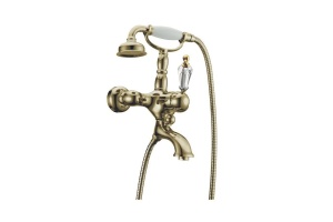 Смеситель для ванны Boheme Medici бронза с черным Swarovski