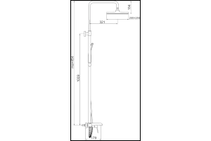 Душевая стойка Gappo хром - 2