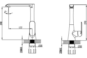 Смеситель Bien Due BE11006403 для кухонной мойки - 2