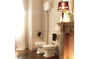 Механизм слива для высокого бачка без трубы Kerasan бронза (754593) - 3