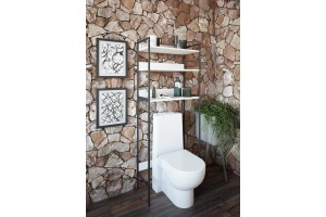 Шкаф Sanflor 82613186 черный муар, для туалета - 2