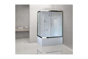 Душевая кабина Royal Bath BP 100x80 R профиль хром стекло матовое - 2