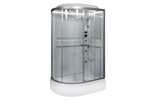 Душевая кабина Deto L 120х80 с подсветкой, хром (L520RLED) - 2