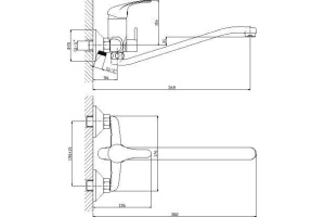Смеситель Rossinka A универсальный A35-34 - 2