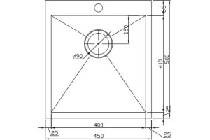 Металлическая мойка Seaman SMB-4550 (SMB-4550S.A) - 2