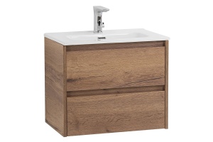 Тумба с раковиной  Belbagno Kraft 39 70 темное дерево - 2