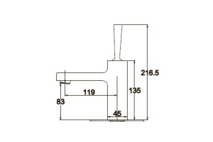 Смеситель для раковины KAISER Vista (65011) - 2