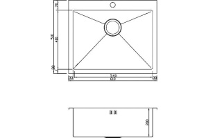Металлическая мойка Seaman SMB-6151 (SMB-6151S.A) - 2
