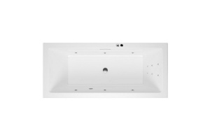 Ванна акриловая Excellent Heaven Slim Line 180х80 с гидромассажем белый - хром