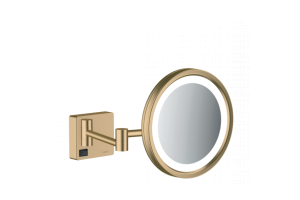 Косметическое зеркало Hansgrohe AddStoris с подсветкой шлифованная бронза