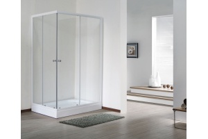 Душевой уголок Royal Bath HP 120х80 R с поддоном профиль белый стекло прозрачное - 2