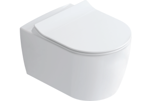 Унитаз подвесной STWORKI Ноттвиль SETK3104-2616 безободковый, с микролифтом, белый