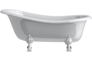 Ванна из искусственного камня Астра-Форм Роксбург ножки белые