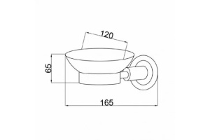 Мыльница настенная Boheme Murano хром - 2