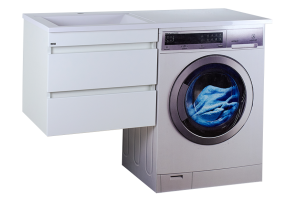 Тумба под стиральную машину Misty Фостер 55 белая глянцевая - 2