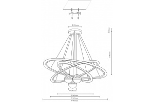 Подвесной светодиодный светильник Velante 431-103-06 - 2