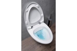 Унитаз подвесной Jacob Delafon Nouvelle Vague с крышкой, белый (EDK102-00) - 3