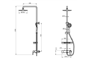 Душевая стойка Orans OLS-WX7003 - 3
