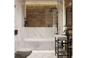 Акриловая ванна DIWO Самара 165x70 прямоугольная, пристенная, российская, с ножками - 2