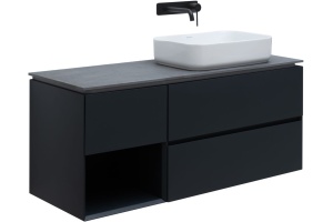 Тумба под раковину Allen Brau Infinity 120 R черный матовый - 2