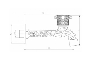 Кран для раковины Zorg Antic (AZR 31818 BR) - 2