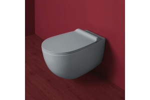 Чаша для подвесного унитаза Simas Vignoni серый матовый, без сиденья (VI18) - 2
