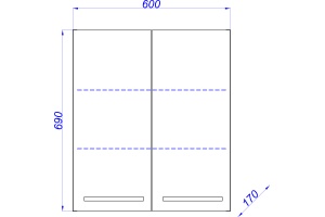 Шкаф Aqwella Allegro 60 - 2
