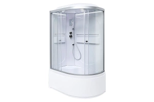 Душевая кабина Deto L 120х80 с подсветкой, хром (L620LLED)