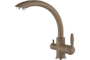 Смеситель Paulmark Essen для кухонной мойки, песочный Es213001-302