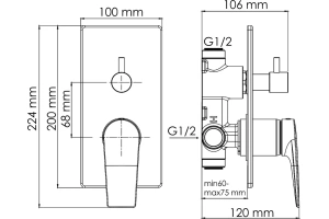 Смеситель для ванны с душем Wasserkraft Aisch золото матовый - 2