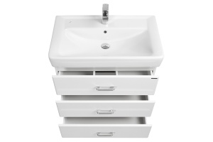 Тумба с раковиной напольная Aquaton Америна 70 М белый глянцевый - 3