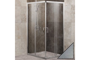 Душевой уголок BelBagno Unique A-2-85/100-P-Cr стекло punto