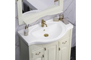 Тумба с раковиной Opadiris Риспекто 85 бежевый матовый - 3