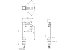 Смеситель BelBagno Mille MIL LMC CRM для раковины - 2