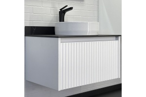 Тумба с раковиной Comforty Марсель 75 белая матовая