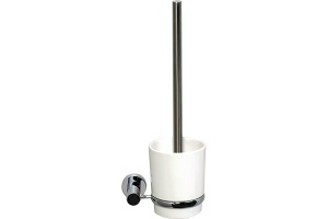 Ершик для унитаза WasserKraft белый - хром