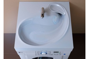 Раковина Stella Polar Бьянка 60 на стиральную машину белый - 2