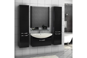 Полка стеклянная Aquaton Ария 80 хром - 3