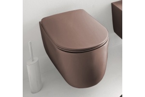 Крышка-сиденье Kerasan Nolita бургундский матовый/хром, с микролифтом (539175) - 2