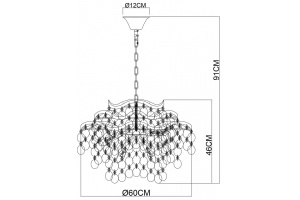 Подвесная люстра Arte Lamp Pipirima A4065SP-9SG - 3