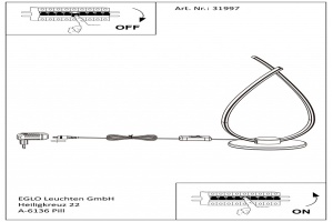 Настольная лампа декоративная Eglo ПРОМО Roncade 31997 - 2