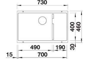 Мойка из гранита Blanco Subline черный (523538) - 2