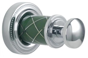 Крючок Boheme Murano хром с зеленым