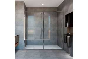 Душевая дверь в нишу Vincea Garda VDS-1G2180CL 180 см, профиль хром, стекло прозрачное