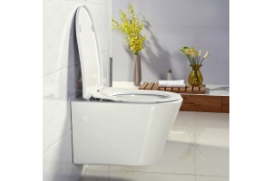 Унитаз подвесной BelBagno Flay-r BB506CH с сиденьем микролифт BB2031SC - 3
