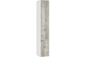 Шкаф-пенал Aquaton Капри 30 R белый-светлое дерево