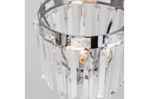 Настольная лампа декоративная Eurosvet Elegante 01136/1 хром/прозрачный хрусталь Strotskis - 3